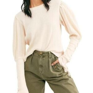Free People(We the Free) NWT Tasha Thermal Top Ivory XS